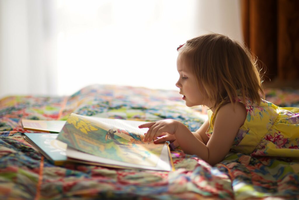 brain development girl reading